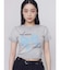 リボンプリントTシャツ