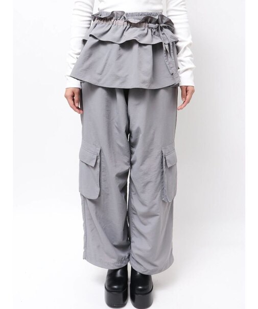 WRAP FRILL SET NYLON PT
