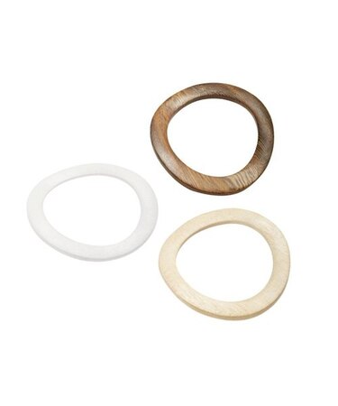 ウッドウェーブバングル