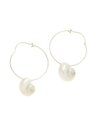 ビッグシェルフープピアス