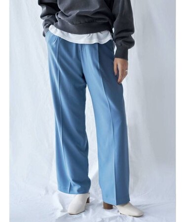 ハイウエストカラータックパンツ