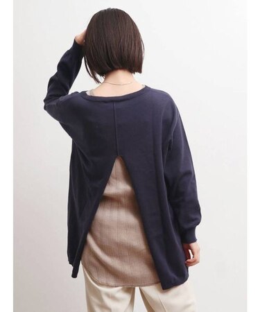 ハイゲージデザインスリットニット