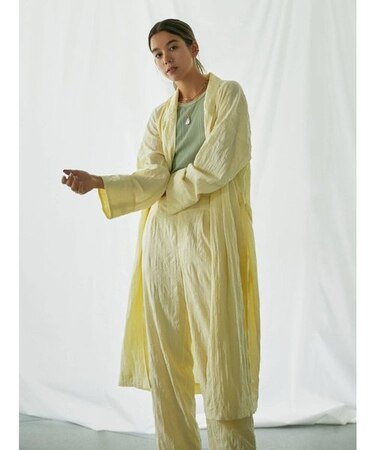 シワサテンロングガウンコート