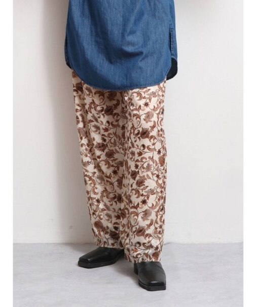 シアーフラワーラフパンツ