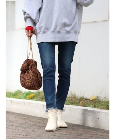 ハイウエストフレイドヘムストスリ