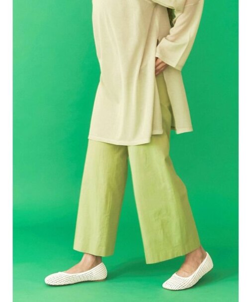 カラータックワイドパンツ