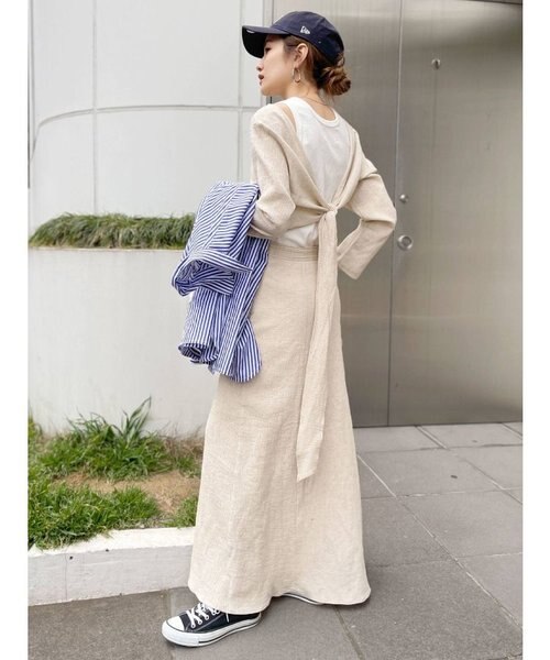 ルネ♡即完売　バックリボンフレアワンピース　34 バックリボンフレアワンピース｜アングリッドの通販｜&mall