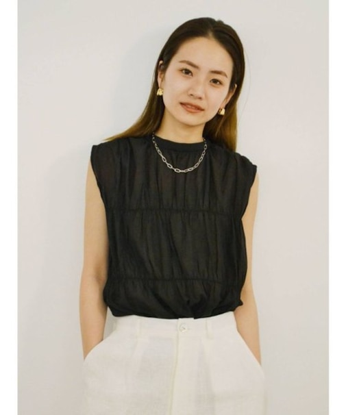 【WEB限定】ノースリティアードギャザーブラウス