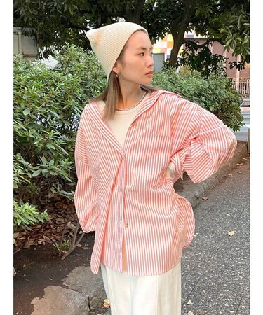 ストライプルーズシャツ