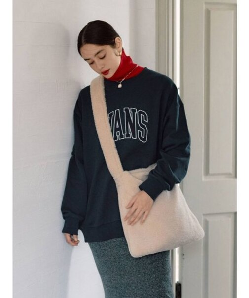 ボアショルダーバッグ