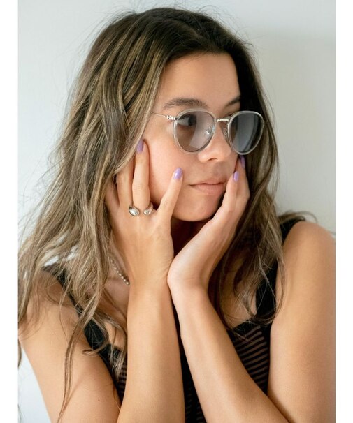 クリアフレームカラーサングラス