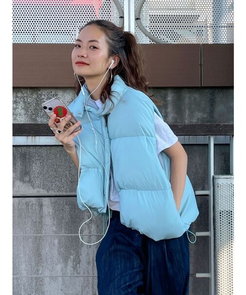 中綿ショートベスト