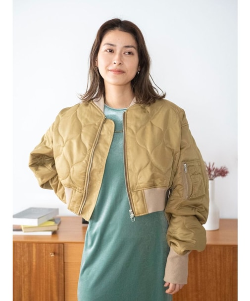 キルティングショートMA-1