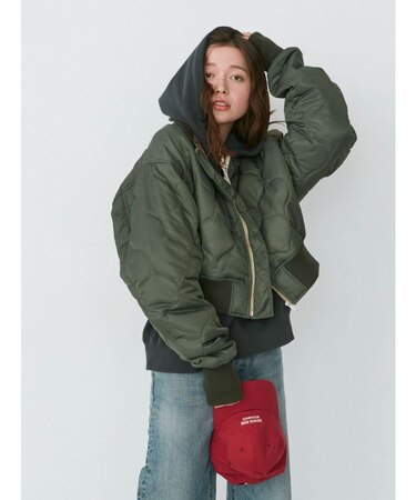 キルティングショートMA-1｜アングリッドの通販｜&mall（アンドモール 