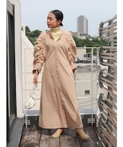 スリーブギャザーワンピース