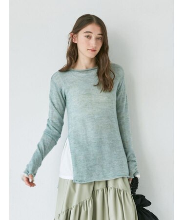 モヘア混シアーニット