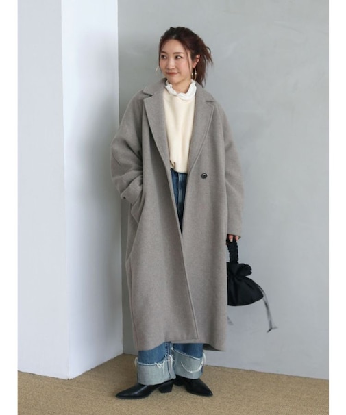 ルーズシルエットチェスターコート