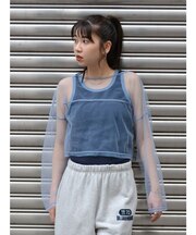 チュールショートロングスリーブTee