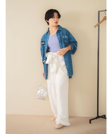 テンセル混デニムオールインワン