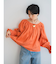 オフショルギャザーボリュームブラウス