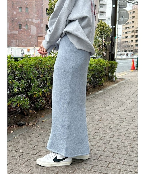 ミックスヤーンニットタイトスカート?