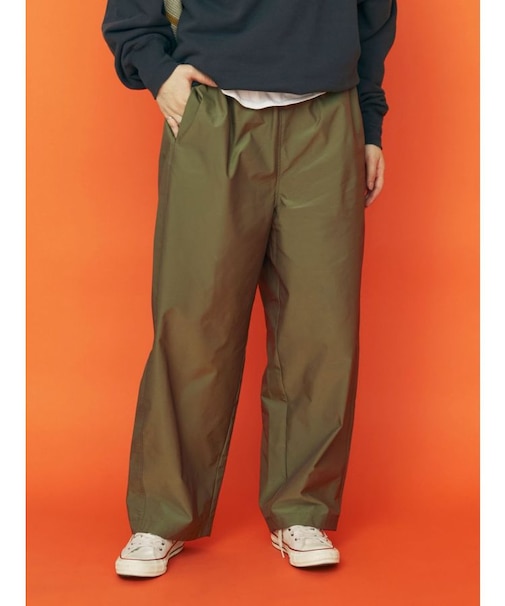 【WEB限定】ナイロン混ボリュームラフパンツ
