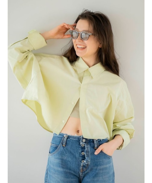 ダブルカフスショートシャツ