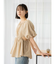 サイドカットバックオープンブラウス