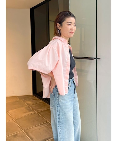 【WEB限定】タックデザインハーフスリーブシャツ