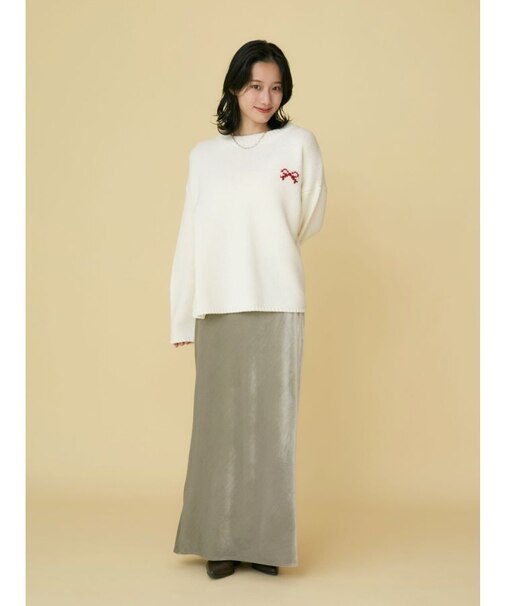 フィットベロアスカート