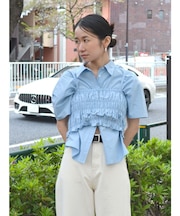 マルチウェイビスチェレイヤードシャツ