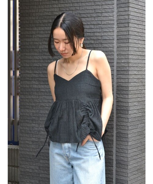 T*I様 ギャザーデザインキャミ ギャザーデザインキャミ｜アングリッドの通販｜&mall（アンドモール