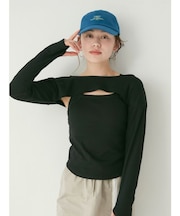 タンクレイヤードショートロングスリーブTee