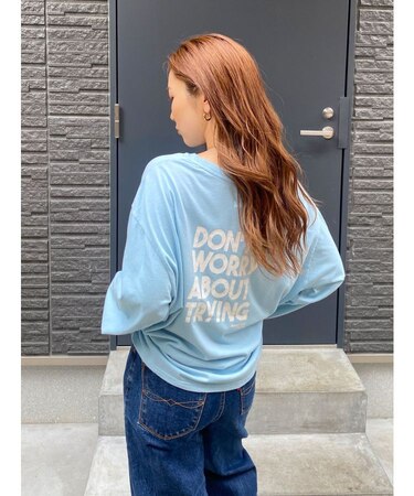 【WEB限定】メッセージロゴロングスリーブTee