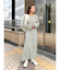 【WEB限定】フレアスリーブテレコフィットワンピース