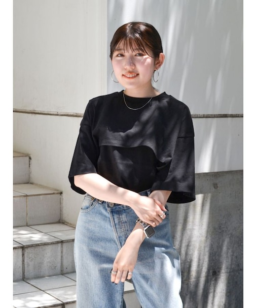 レイヤードショートルーズTee
