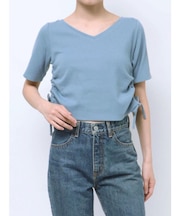 サイドギャザーショートTee