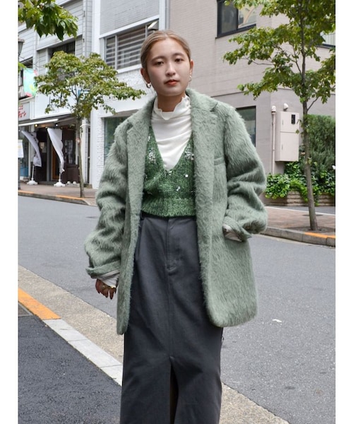 起毛ルーズジャケット｜アングリッドの通販｜&mall（アンドモール