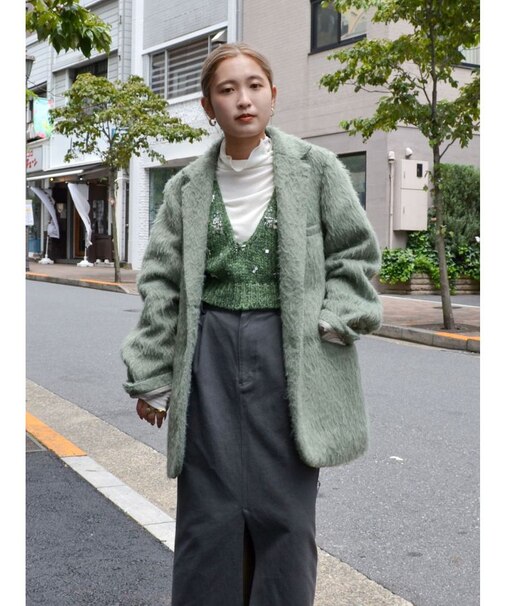 起毛ルーズジャケット