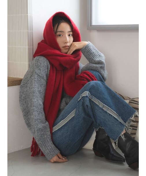 サイドカットオフストレートデニム