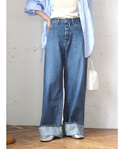 井桁弘恵さんコラボ ハイウエストロールアップデニム｜アングリッドの