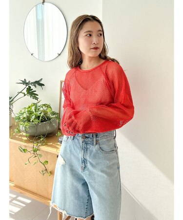 メッシュロングスリーブTee