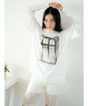 フォトプリントレイヤードロングスリーブTee