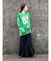 メッシュコンビナンバリングロングスリーブTee