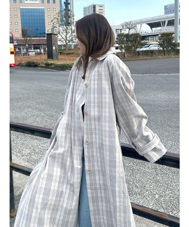 カットオフステンカラーコート
