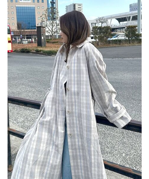 カットオフステンカラーコート