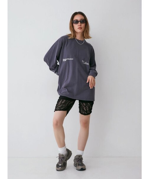 レースデザインサイクルパンツ