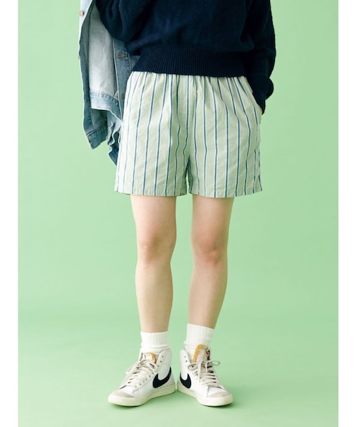 【WEB限定】ストライプラフハーフパンツ
