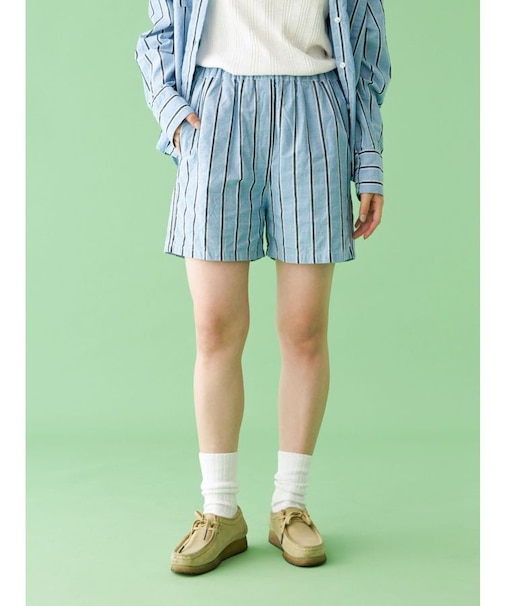 【WEB限定】ストライプラフハーフパンツ