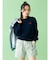 【WEB限定】エンブロイダリーコットン混スラブニット